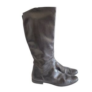 Gravati Neiman Marcus Womens Black Soft Leather Tall Boots size 9.5